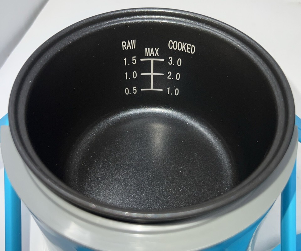 Blue Wolfgang Puck Portable Mini Rice Cooker 1.5 Cup W/Cord & Bag ...