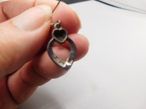 ORECCHINI CUORE PICCOLO, STRASS - Foto 4 di 4