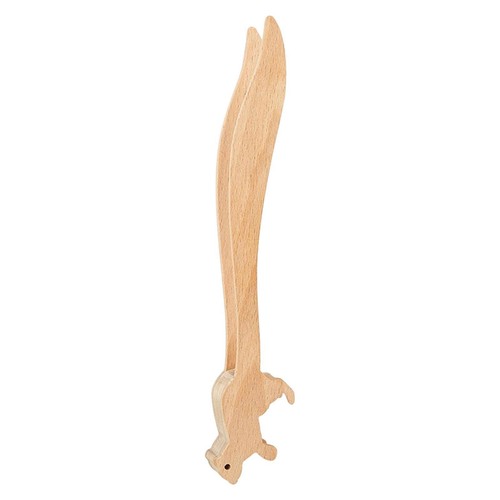 Toaster Tongs Cute Strong Grip 9" Long Wood Toaster Tongs for Fruits Salad BBQ - Picture 2 of 6