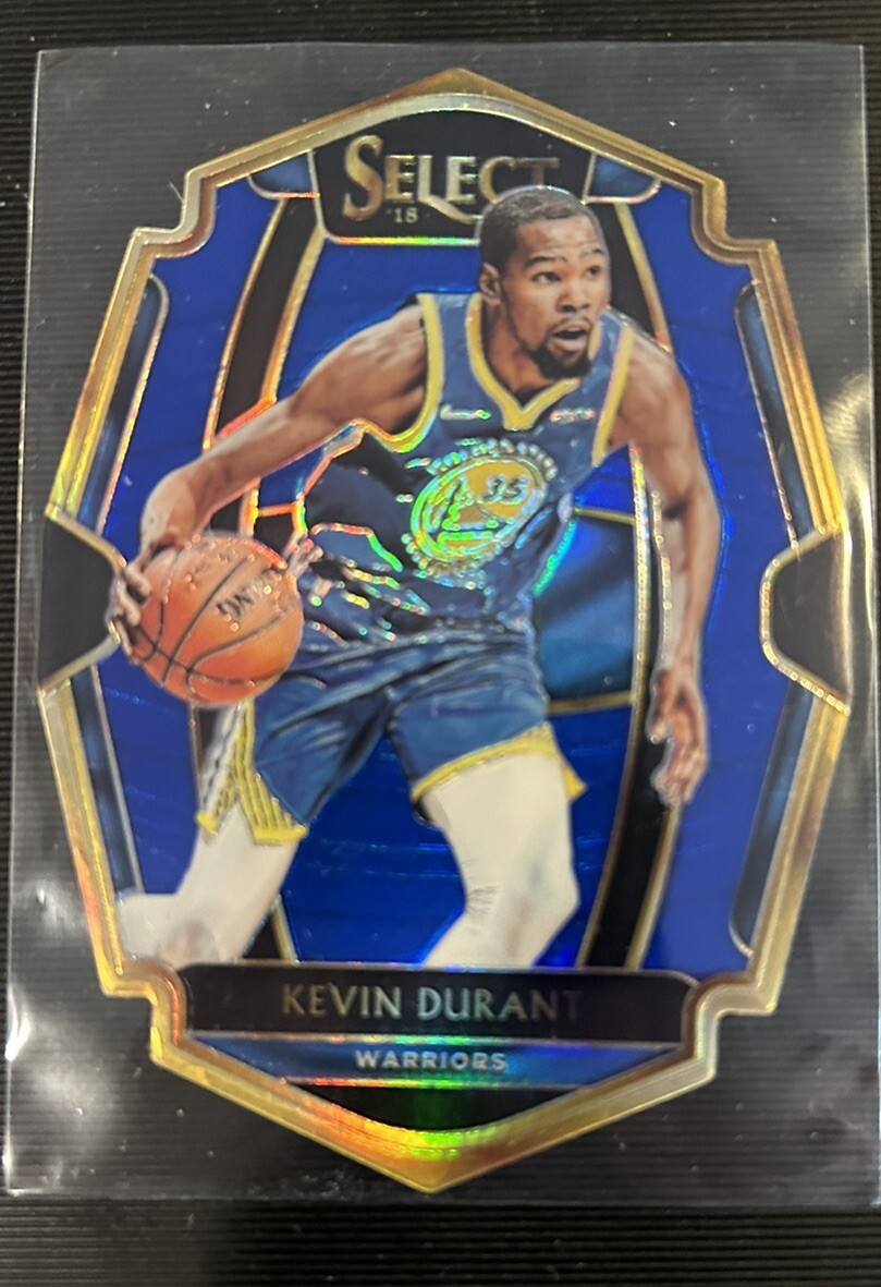 KEVIN DURANT 2018-19 SELECT BLUE DIE CUT PRIZM SP #/249 WARRIORS #138 Free Ship