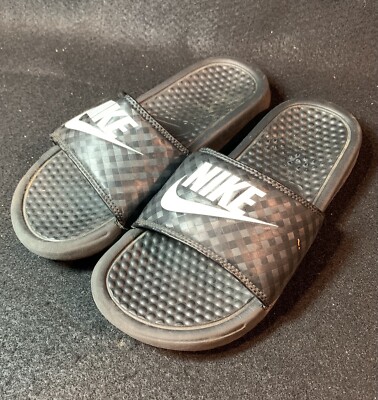 Nike Women's Benassi JDI Swoosh Slide Sandals Size  5  - Black - 343881