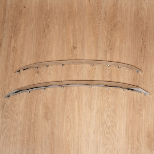 For Ford Explorer 2011-2015 Chrome Front Lower & Upper Grille Molding Trim 2PCS - Picture 15 of 24