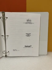 Veeco 173022 Dektak 3 Surface Profile Measuring System Operation & Maint. Manual