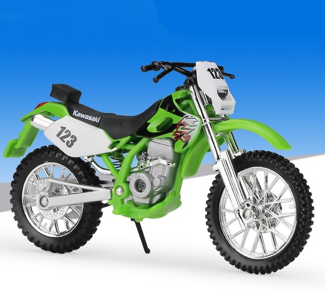 118 Maisto Kawasaki KLX 250SR Motorcycle Motocross Bike Model New in