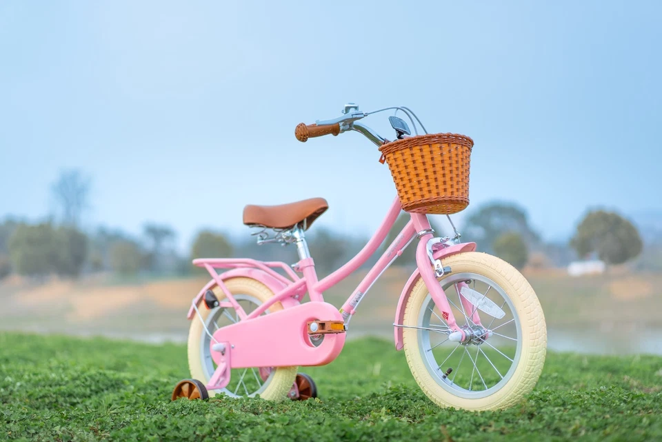 Детский велосипед JOYSTA Manchi 12-18 дюймов с корзиной для тренировочных колес для девочки 2-9 лет - Изображение 3 из 4