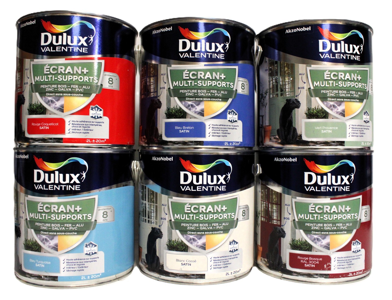 Peinture multi-supports Dulux Valentine Ecran haute protection lavable 2L