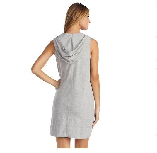 NWT Stan Herman Women's Robe Baby Terry Hooded Pullover Sz M MSRP $58. - Image 2 of 2