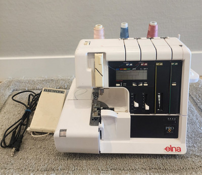 Elna Pro 905 DCX Serger Sewing Machine With Pedal