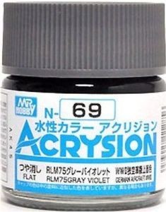 Mr Hobby - Gunze N-69 - Acrysion (10 ml) RLM75 Gray Violet - Neu