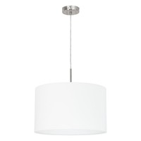 Weiß Nickel Moderne HäNgelampe Pendelleuchte 1X60W/E27 38X110 [Cm]