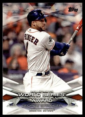 2018 Topps MLB Awards George Springer Houston Astros #MLBA-50