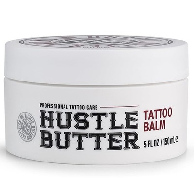Hustle Butter Tattoo Aftercare 5oz Tattoo Balm, 100% Vegan Cream No-Petroleum