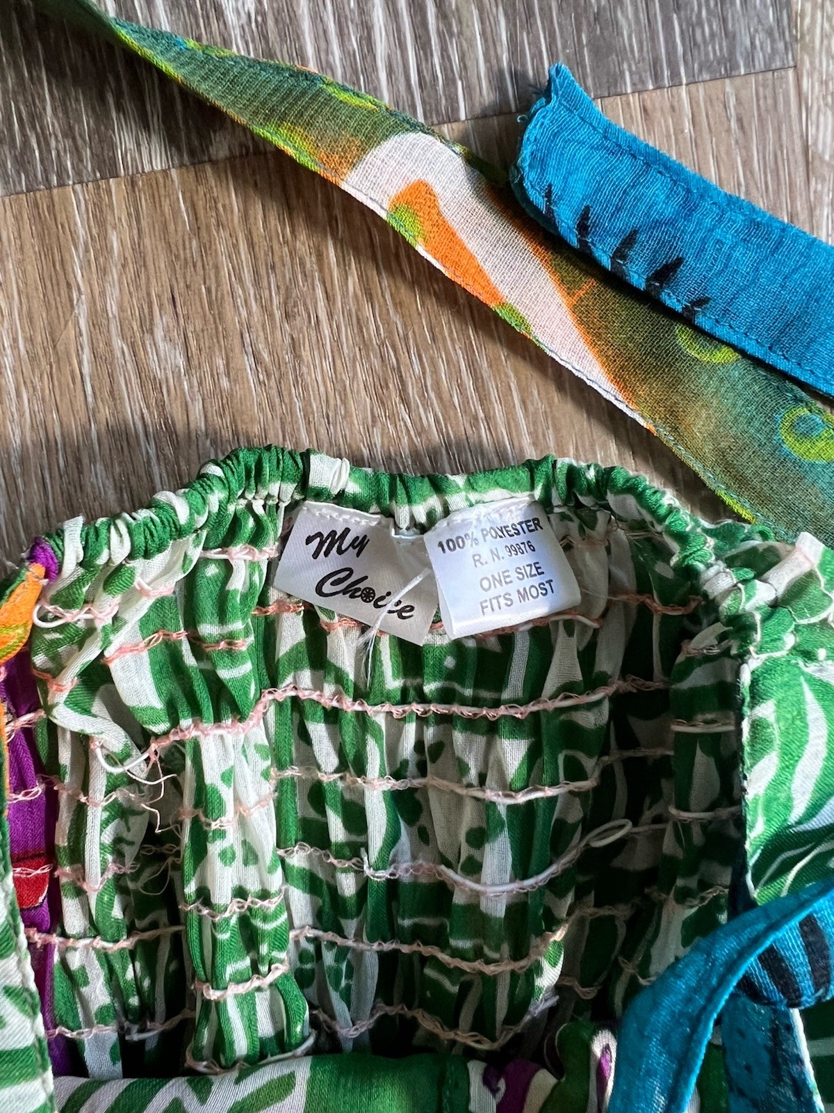 Woman’s asymmetrical summer patchwork halter top … - image 3