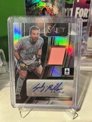 Gianluigi Buffon Panini Select Serie A 2022/23 Autograph Patch Worn Juventus