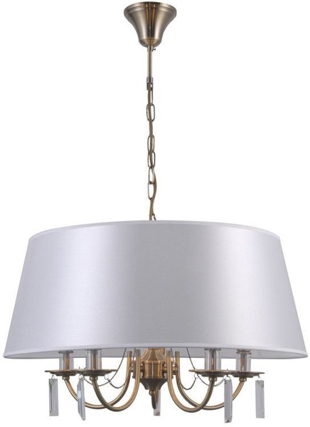 HäNgelampen 5X40W/E14 IP20 Antikes Braun Weiß Glamour Modern-image