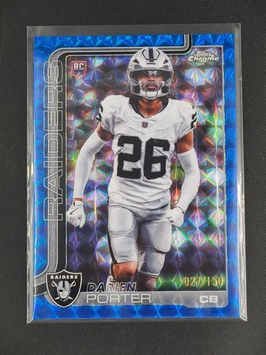 Darien Porter RC 2025 Topps Chrome Rookie Blue Geometric Refractor 027/150 [1hk