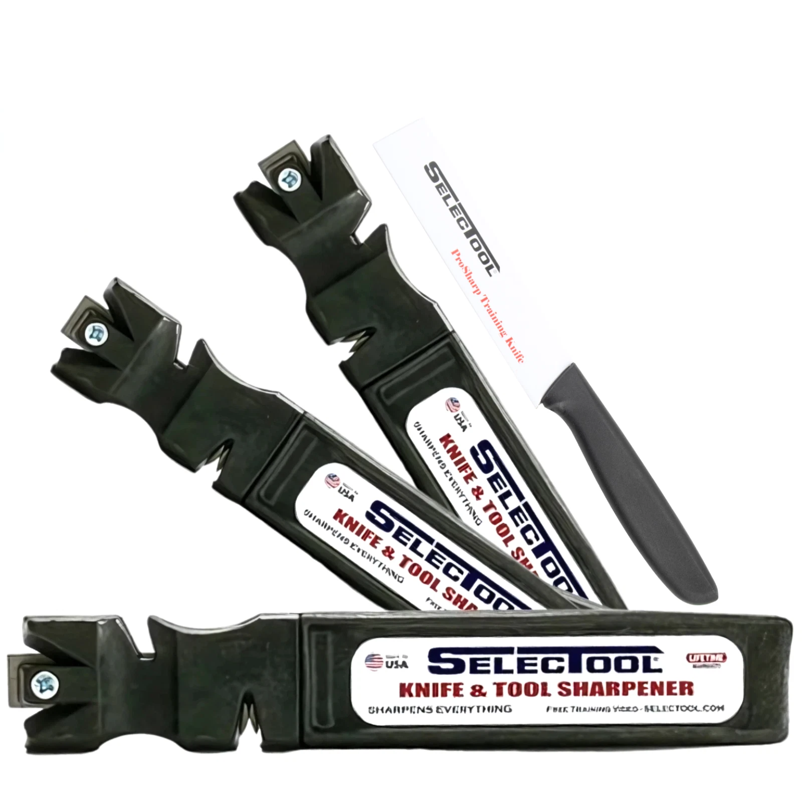 SELECTOOL Knife & Tool Sharpener 3-Pack – Kitchen, Garage & Outdoors
Opens in a new window or tab