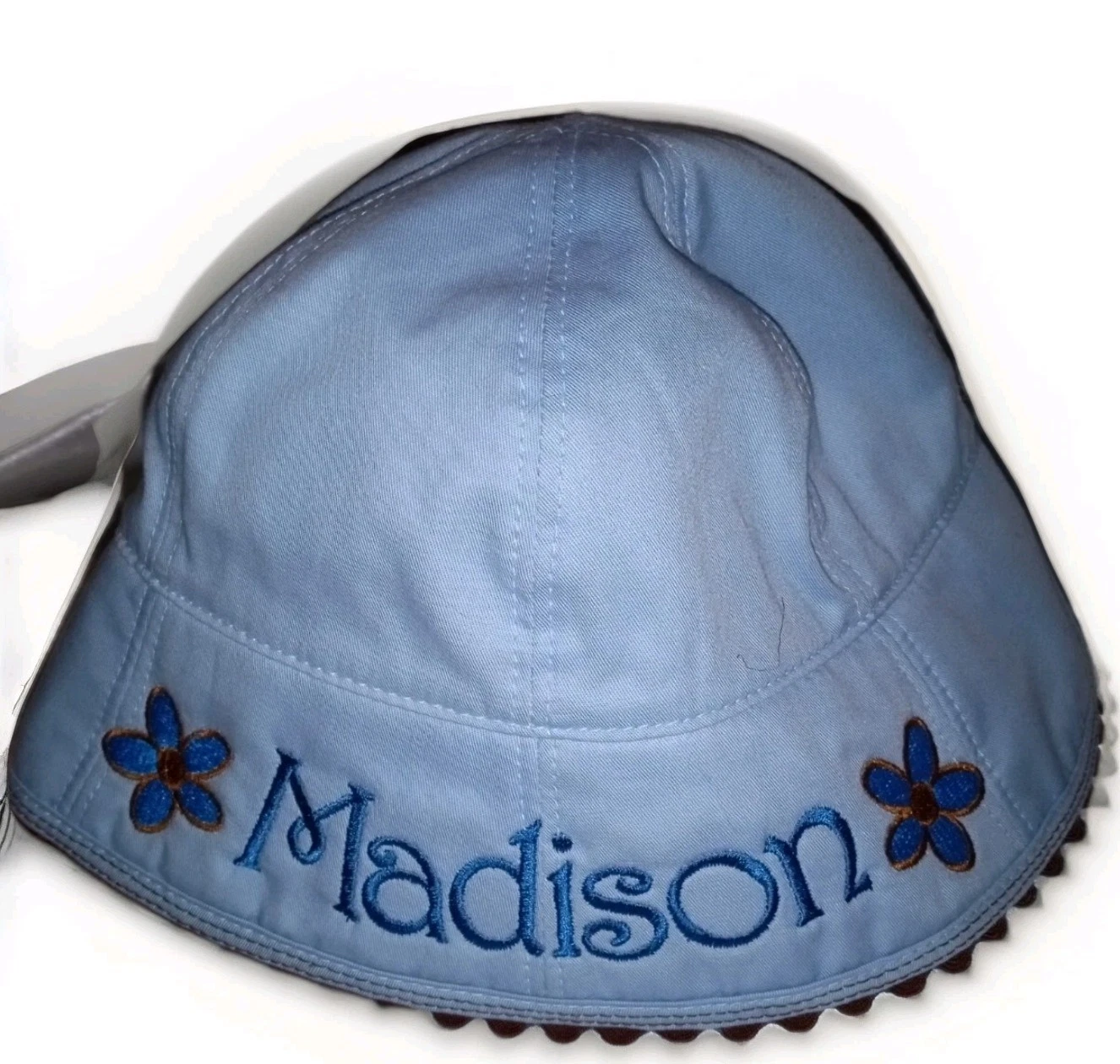 BELLA BABY BLUE HAT CAP PERSONALIZED NAME MADISON SIZE S/M