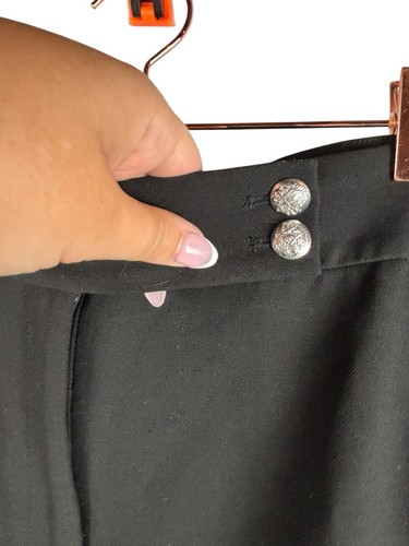 Veronica Beard Renzo Slim-Leg Pant Cropped Black And Silver 16 Work Wear - Picture 4 of 6
