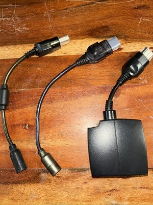 Adapter Dongle And 2 Break Away Cords For Xbox OG. Ships In Box.