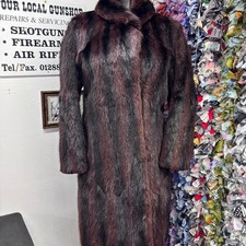 Racoon Dog Fur Midi Coat 1980's Reclaimed Vintage Amazing Condition