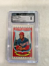 Error Blank Back Wilbur Wood 1973 KELLOGG'S #9 Chicago White Sox CGC 8 ⚾️♨️3