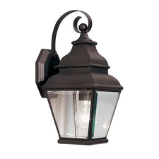 LIVEX LIGHTING 2590-07 Exeter 1 Light Bronze Outdoor Wall Lante