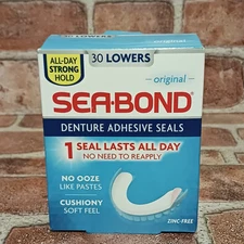 Sea-Bond Denture Adhesive Seals Lowers Original  30 Each