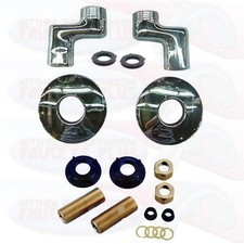 Clawfoot Bathtub Faucet Adjustable Swing Arms Chrome