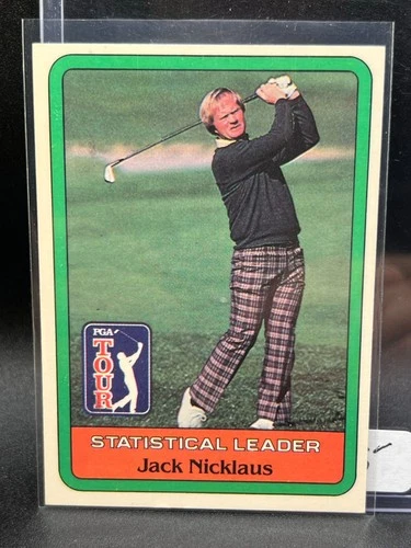 1981 Donruss Golf Stars - Statistical Leader Jack Nicklaus RC - NM-