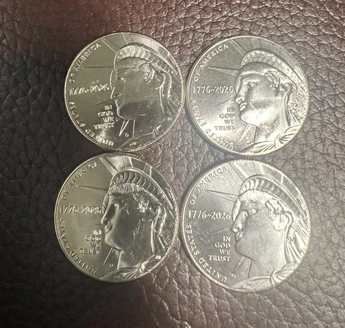 1776-2026 D Semiquincentennial Half Dollar  Liberty BU New  Lot Of 4