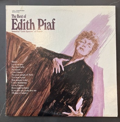 Edith Piaf - The Best Of Edith Piaf Vinyl LP (Capitol N-16214, 1981 Reissue) EX