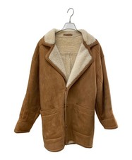 Sawyer of Napa Shearling Coat Brown 100 Wool Size S Men Made in Slovenia