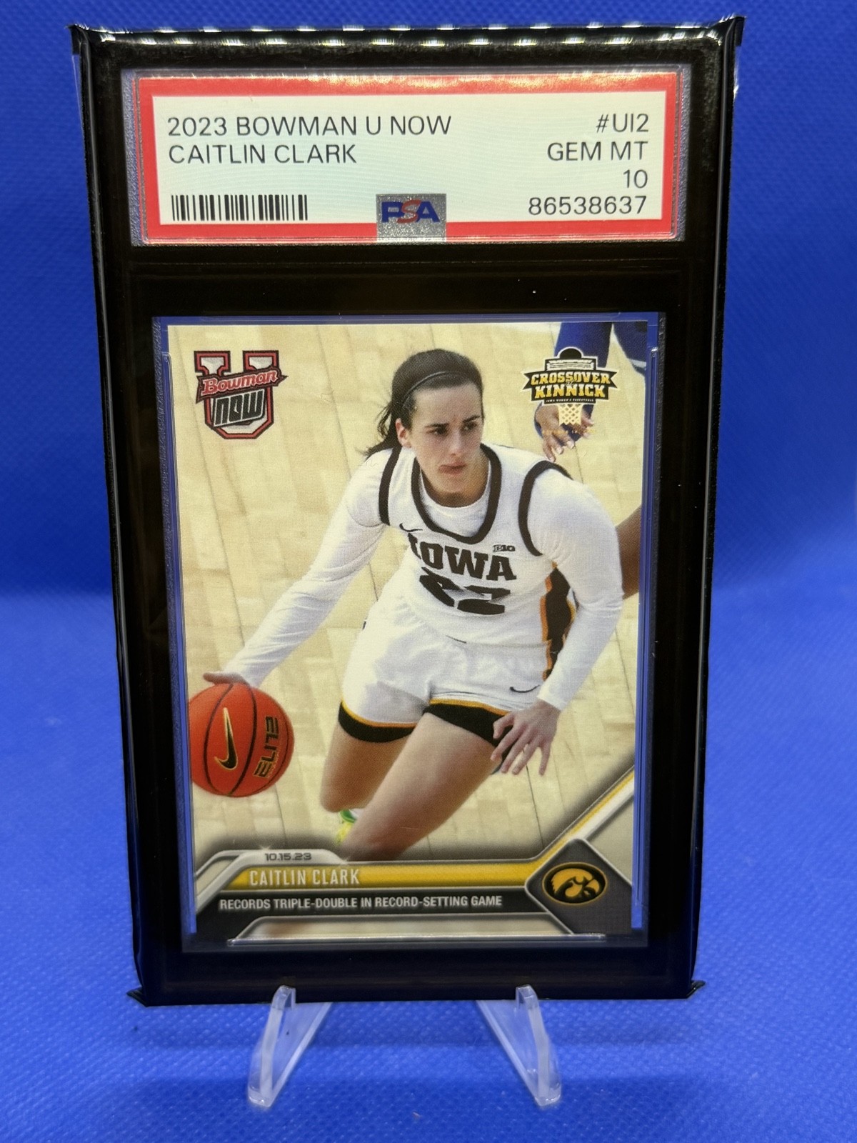 2023-24 Bowman U Now - Caitlin Clark #UI2 /3237 (RC) PSA 10 Iowa