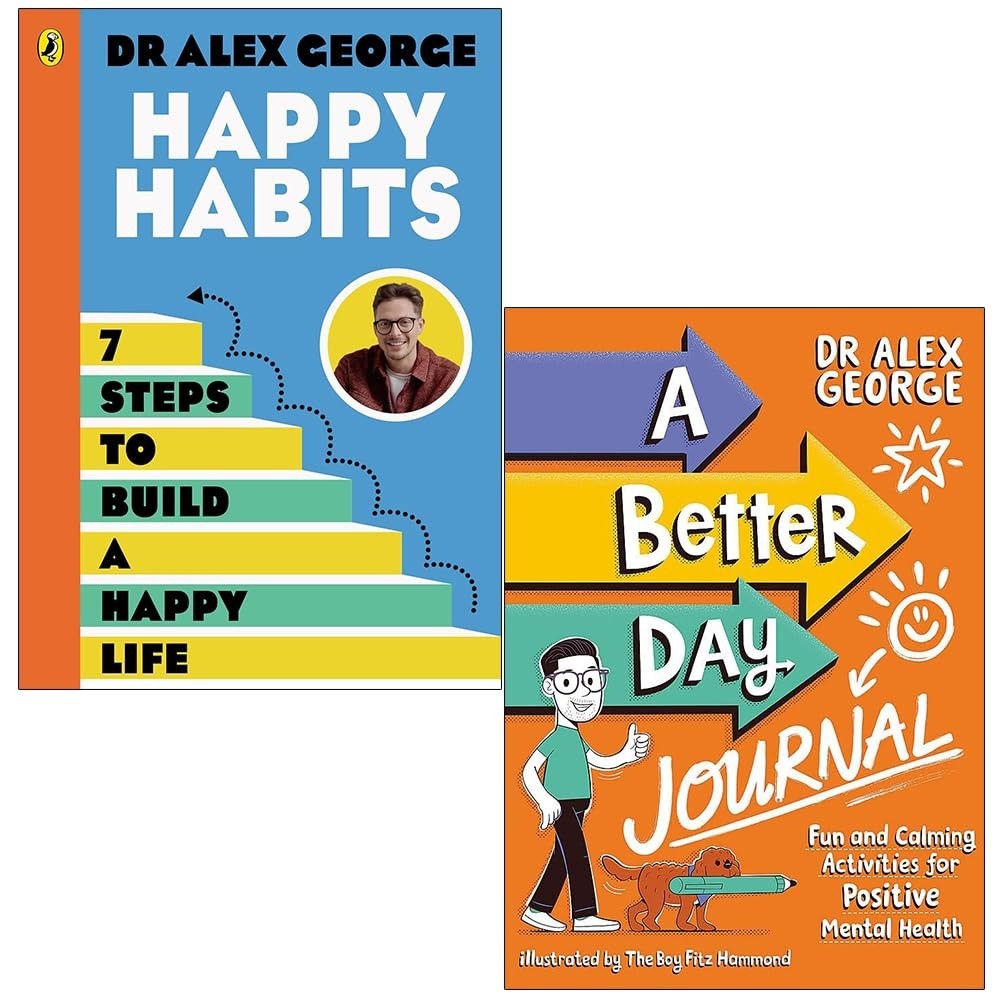 Dr Alex George Collection 2 Books Set (Happy Habits & A Better Day Journal)