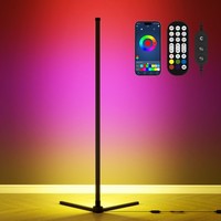 LED Stehlampe Rgb-Stehleuchte Dimmbar Mit 16 Millionen Farben Fernbedienung APP