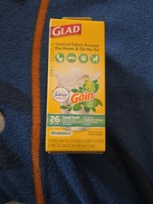 Glad 4 Gallon Small Trash Bags White OdorShield Fresh Clean Scent 78812