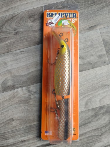 Drifter Tackle The BELIEVER Jointed 8" Walleye Rattles Muskie Fishing Lure NOS