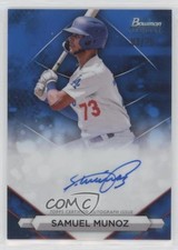 2023 Bowman Sterling Prospect Blue Refractor 3/25 Samuel Munoz #PA-SM Auto 0o48