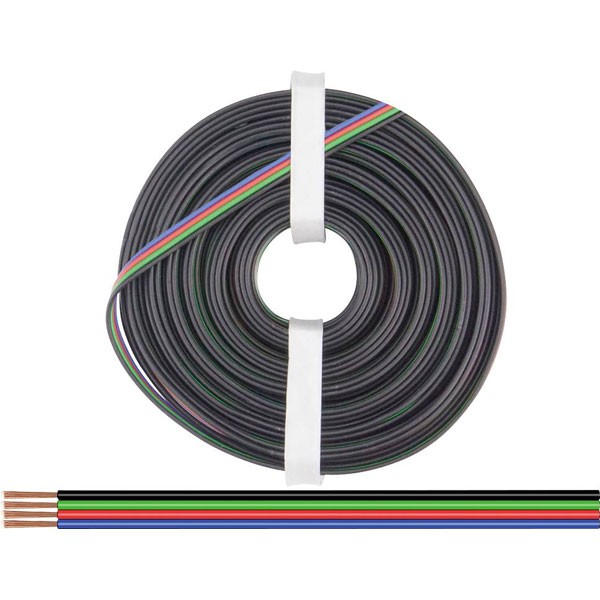 Donau Elektronik Strand 4x0.25mm² Colours 100m Durable Cable