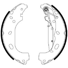 Bremsbackensatz hinten für Opel Astra H A04 L70 24244416