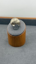 Vintage Taxco Mexico Sterling Silver Ribbed Dome Ring Size 8   5.47g