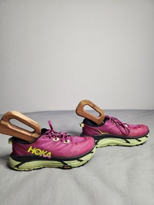 Hoka One One Mafate Speed 3 Shoes Womens Size 8B Pink Green Sneaker 1113531 FFBT