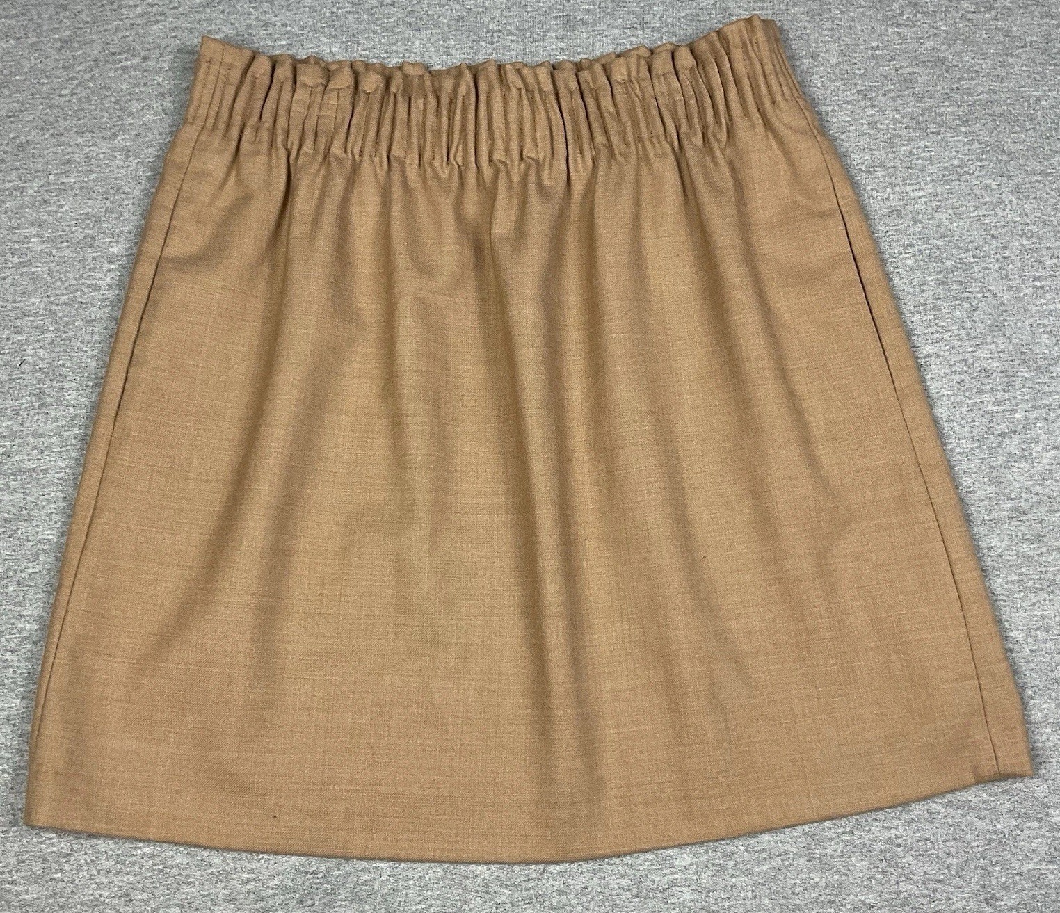J.Crew Paperbag Waist Wool Blend Short Skirt Sz 4 Pockets Lined Preppy Academia