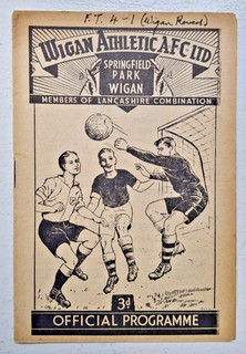 Wigan Athletic v Wigan Rovers 7th Aug 1959