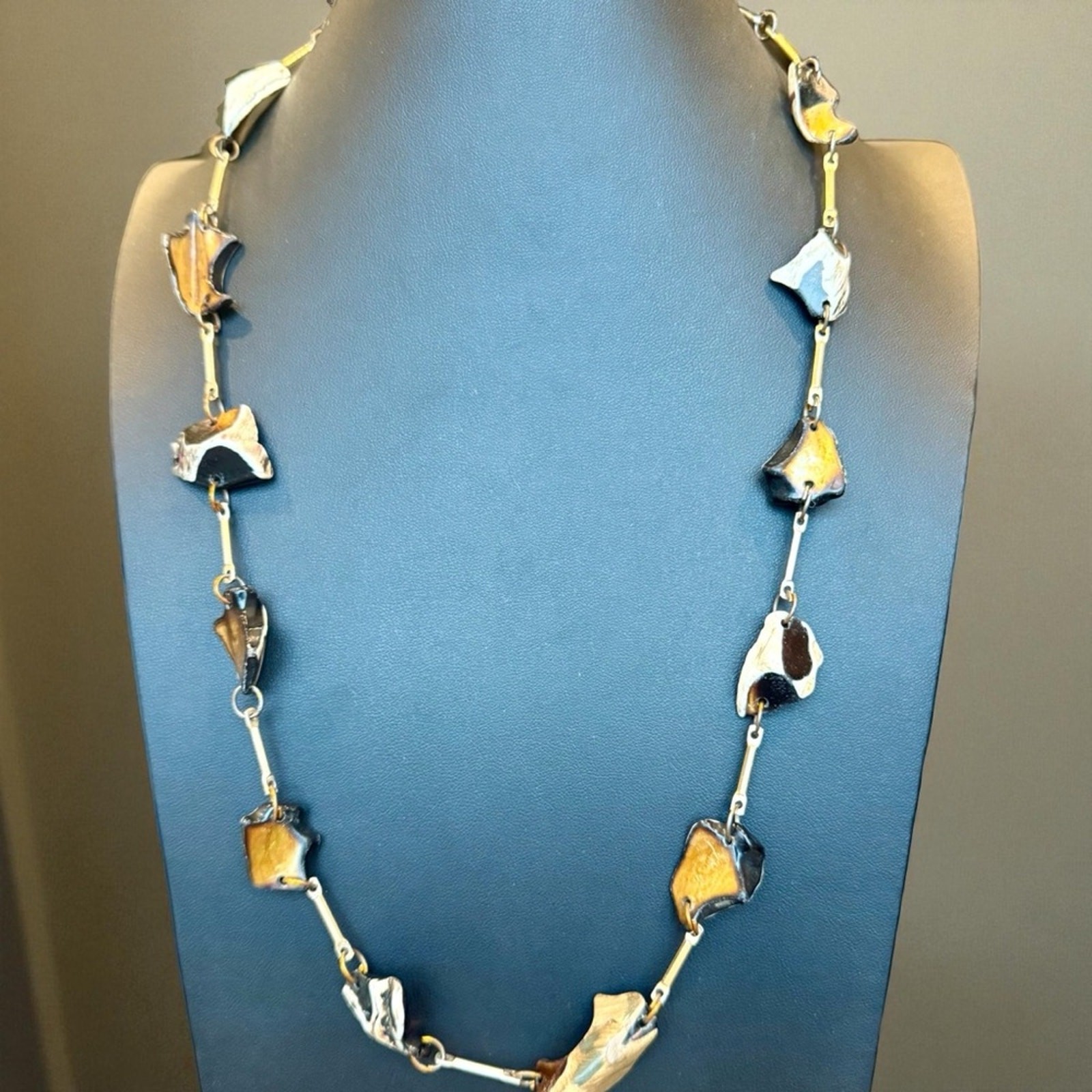 Unique Freeform Shell Bead Artisan Made Necklace … - image 8