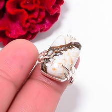 Wild Horse Jasper - Arizona Gemstone 925 Sterling Silver Ring S.8 R102532