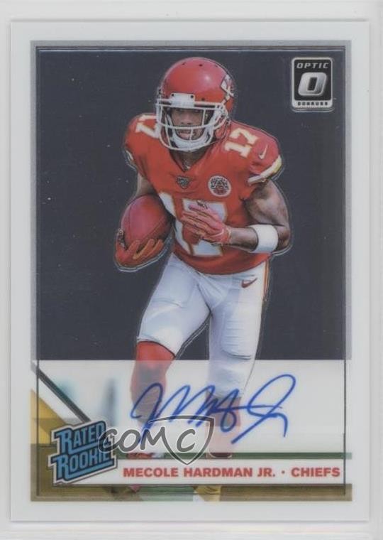 2019 Panini Donruss Optic Rated 56/60 Mecole Hardman Jr #175 Rookie Auto RC 1g5f
