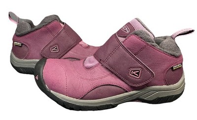 Keen Kootenay Rain Snow Boots Waterproof Fleece Lined Purple Youth Girls Sz 3