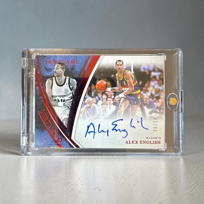 2024-25 Panini Immaculate Collection - Virtuoso Autographs Alex English /49